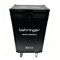 Flight case compact noir intégral OEM/ODM pour console de mixage DJ numérique, 3 portes, 4 roulettes pivotantes, étanche IP67, robuste