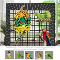 Jouets pour oiseaux écologiques Oreiller à pointes Pièces naturelles Ananas Herbe de mer Tissé Feuille de palmier Pinata Jouet suspendu Pinata à pointes