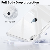 Étui pour iPad A16 11e génération 2025, housse de tablette en cuir PU pour iPad 10e génération, étui transparent en TPU pour iPad 10e génération 10,9 pouces