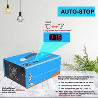 Compresseur d'air PCP 12V 4500Psi/30Mpa avec adaptateur secteur intégré, arrêt automatique, sans huile/sans eau, pompe PCP