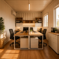 Maison conteneur modulaire préfabriquée extensible pour camp de construction, dortoir de travailleurs, bâtiment d'hébergement temporaire