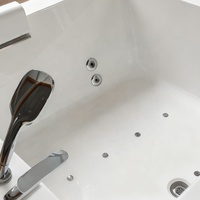 Luxe Grand Bain à remous en acrylique pour 2 personnes Massage Drop Built in Air Spa Bains à remous Baignoires