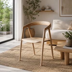 Premium <b>Teak</b> Dining Chair Midcentury Modern Design Ergonomic Features Natural <b>Wood</b> Beauty Lasting Strength for Elegant - Product Image 1