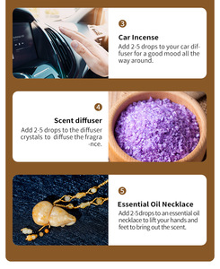 Essential Oil Glass <strong>Car</strong> Air Freshener <strong>Diffuser</strong> Humidifier 10ml Natural Scent Lavender Orange Rose Lemon Aroma No Electricity - Product Image 6