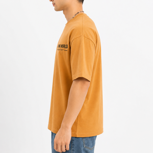 T-shirt personnalisé surdimensionné à épaules tombantes pour l'automne, 100% coton, unisexe, style streetwear, écologique, premium, OEM ODM - Product Image 3