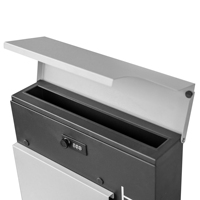 Boîte aux lettres murale en métal étanche avec serrure à clé noire, nouvelle arrivée MD052Outdoor