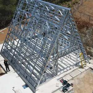 Casa prefabbricata in metallo luce in acciaio struttura <span class=keywords><strong>bungalow</strong></span> casa in legno un telaio campeggio kit di cabina resort casa per le vacanze - Product Image 5