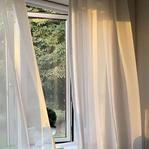 Cortinas de Tul de Alta Calidad con Textura de Lino, Estilo Bohemio Moderno, Aislantes y Opacas, para Comedor, Oficina, Hotel/Cafetería - Product Image 2