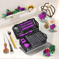 Kit d'outils de réparation manuels professionnels de précision, jeu de tournevis de 115 pièces, poignée magnétique antidérapante, pinces chromées