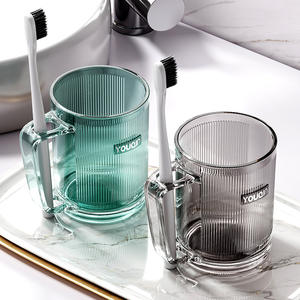 Mug en verre Rouan, grande capacité, tasse transparente avec poignée pour la maison ou le bureau - Product Image 4