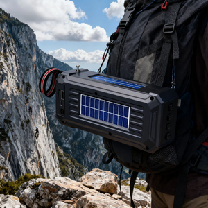 Altavoz Bluetooth Solar ABS con FM/TF/USB, Linterna Inalámbrica Portátil para Exteriores, Batería de 800 mAh, Alcance de 10 m, para Picnic y Senderismo - Product Image 5