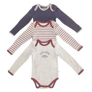 Oferta: Conjunto de 3 Piezas de Mono de Manga Larga para Bebé, 100% Algodón, Verano, Precio Económico, Lindo - Product Image 5