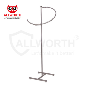 Kiểu dáng đẹp và mỏng sàn đứng khung thép bảng điều khiển hiện đại với 2 gỗ Laminate Kệ đảo hiển thị đơn vị - Product Image 6