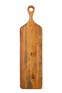 Planche à découper en bois d'acacia de grande taille, fabriquée à la main, planche à découper réversible en bois massif pour une utilisation professionnelle en cuisine - Product Image 5