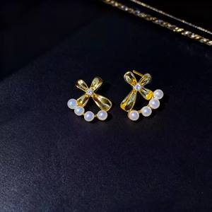 ต่างหูเงินแท้ S925 รุ่น WENCHI 10981 พร้อมฐานเปล่าสำหรับใส่ลูกปัดและมุกขนาด 3-4 มม. อุปกรณ์ตกแต่งต่างหูจากประเทศจีน - Product Image 3