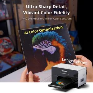 เครื่องพิมพ์ยูวีแบบสองหัว รุ่น EPrint สภาพใหม่ 12 ช่องหมึก พิมพ์อัตโนมัติเต็มรูปแบบ สำหรับสิ่งทอ กระดาษการ์ด พิมพ์ลายสามมิติแท้ รับประกัน 1 ปี - Product Image 6