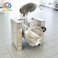 Grote kookpot voor restaurants 100L-500L |   Elektrische/gasgestookte kantelpan met gelijkmatige verwarming