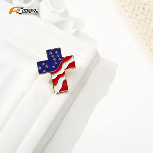 Pin cruzado de bandera, Colección trasera magnética, Pin de solapa de bandera de varios países, insignias de construcción de fama mundial, regalo para amigos - Product Image 3