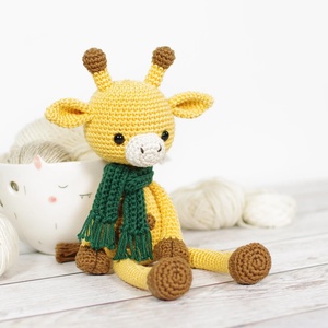 Venta al por mayor ganchillo <span class=keywords><strong>jirafa</strong></span> juguete hecho a mano ganchillo suave Animal juguetes <span class=keywords><strong>Amigurumi</strong></span> peluche tejido <span class=keywords><strong>jirafa</strong></span> muñeca - Product Image 2