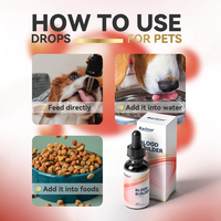 Compléments de fer pour chats et chiens Gouttes de fer liquide Soutient l'anémie Niveaux d'énergie faibles Lethargie Favorise la formation des globules rouges