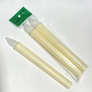 Velas <span class=keywords><strong>LED</strong></span> Eléctricas de Cera Real con Llama Parpadeante Blanca sin Fuego, Control Remoto, Luz Blanca Cálida, Venta al por Mayor - Product Image 4