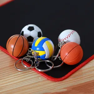 3D Basketbal Sleutelhanger Gift Sleutelhanger Voor Speler Volleybal Sleutelhanger Sport Sleutelhanger Auto Merk Voetbal Sleutelhanger