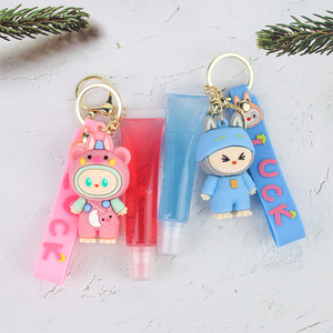 Brillo Labial Viburnum Labubu en Tubo, con Sabor a Frutas, Hidratante, Colgante para Llavero, Regalo, 3ml - Product Image 4