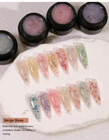 1 kg en gros – Collection de gels durcis à froid pour ongles, à base de fleurs séchées, végétaliens, sans HEMA, sans TPO, certifiés CPSR, OEM