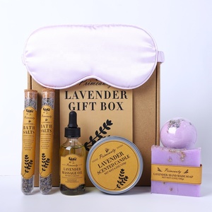 Coffret cadeau de luxe pour spa en gros, cadeau pour petite amie, savon pour femmes, bougie, Saint-Valentin, demoiselle d'honneur, demande en mariage, mariage, coffret cadeau à la lavande - Product Image 6