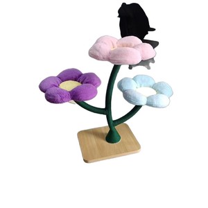 Cat Trees Floral Pattern 94x84x62cm Durable Cat Bed Sisal <b>Scratching</b> <b>Post</b> For Cats - Product Image 5