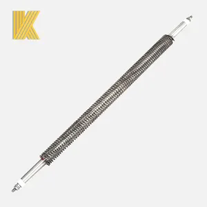 220v 2kw Industrial Stainless Steel Electric Tubular Air Heating Element Straight Finned Air Tube Heater For Oven