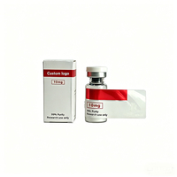 Étiquettes de peptides personnalisables de 3 ml/10 ml, imperméables, autocollantes, revêtues de vinyle (autocollants avec code QR), étiquettes de peptides avec logo