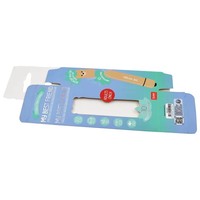 Boîte d'emballage en papier kraft rigide recyclable de taille personnalisable avec laminage brillant pour accessoires de téléphonie mobile et électronique grand public