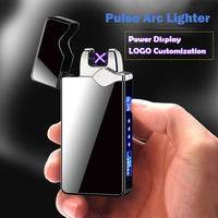 USB Rechargeable Plasma Métal Coupe-Vent Gravé Briquet Style Moderne Unique Super Nouveau Design pour Cigarettes ou Cadeaux