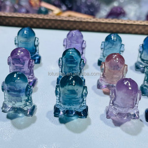 คริสตัลรูปดรอยด์ธรรมชาติขนาด2ซม. <span class=keywords><strong>R2D2</strong></span>คริสตัลรูปผลึกฟลูออไรต์สีรุ้ง - Product Image 3