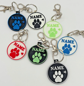 Étiquette de carte de visite en silicone RFID personnalisée, étanche, 13,56 MHz, puce NTAG215, design animal classique personnalisé - Product Image 2