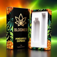 Hitz Aces Tiny Mini Muhameds 2g Disposable Boutiq V5 Switch Empty Carts Packaging Box with EVA Insert Shenzhen Factory