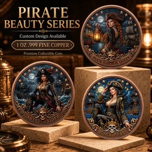 Pièce de monnaie en cuivre pur 999 de 1 oz, Série Aventure, colorée, en relief 3D, édition UV pour collectionneurs, Pièce de monnaie en cuivre de 1 oz, Pièces rondes en cuivre de 1 oz - Product Image 4