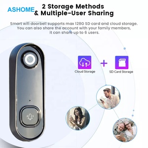 Sonnette de porte extérieure intelligente Tuya App, sécurité domestique intelligente, sonnette de porte WiFi, détection PIR, caméra, surveillance en temps réel, sonnette de porte vidéo intelligente - Product Image 3