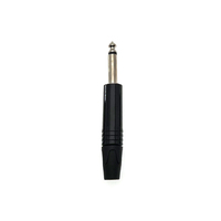6.35/6.5mm plaqué argent Mono Audio Jack Plug mâle 1 P 3 CORE TRS monocanal Xlr connecteur de guitare électrique Contact en cuivre