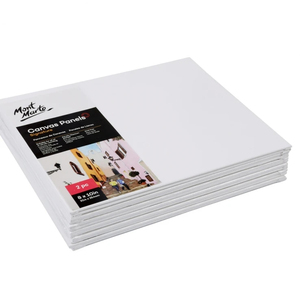Toiles sur châssis Mont Marte pour la peinture, 2 panneaux de toile de 20,3 x 25,4 cm pour la peinture - Product Image 1