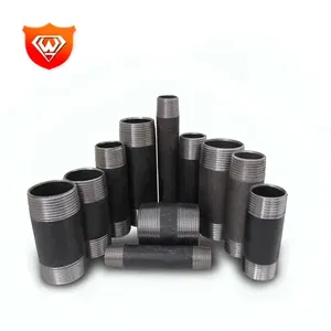 Đôi chủ đề ống Núm vú <span class=keywords><strong>2</strong></span> inch NPT Đen Carbon thép nam Thùng núm vú - Product Image 1
