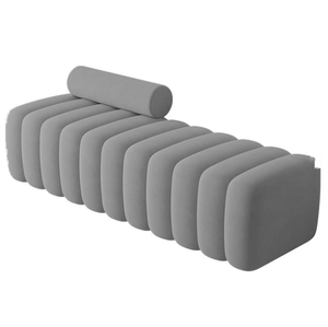 Office Reception Ottoman Sofa Pink Velvet Wedding Hotel Hall Waiting Area Modular <b>Bench</b> waiting chair - Product Image 6