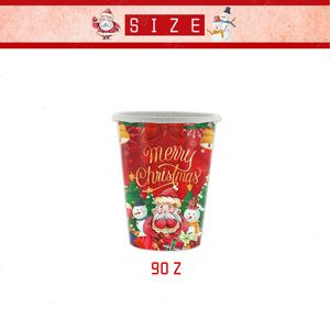 Juego de Vajilla Navideña de Papel, Platos de Postre Coloridos de 7 y 9 Pulgadas, Vasos, Artículos de Fiesta, Decoraciones - Product Image 6