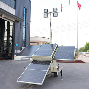 Năng lượng mặt trời hệ thống năng lượng LED năng lượng mặt trời di động ánh sáng tháp giá thấp LED chiếu sáng Trailer cho bán - Product Image 5
