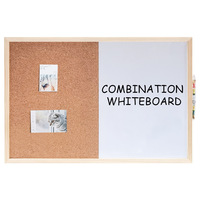 Tableau blanc magnétique simple face Tableau d'affichage Cadre en bois Liège Ins Photo Caractéristiques Bureau École Enfants Tableau blanc