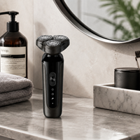 Rasoir électrique portable MS-308 certifié par l'usine, 5-en-1, sans fil, longue durée, sûr, rechargeable et étanche pour hommes