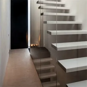 DAIYA 304 s. s Rvs indoor Leuning Balustrade Trap Glas Trappen diy drijvende zolder trappen