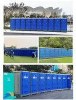 Toilettes portables en HDPE, WC mobiles, sanitaires temporaires d'extérieur bon marché pour chantier, événement, camping, fabrication en Chine