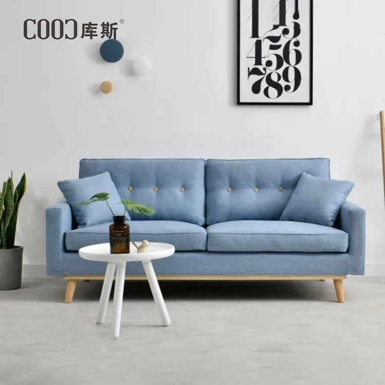 Современные тканевые диваны COOC в скандинавском стиле, разделители, домашняя мебель для гостиной, набор диванов на три места